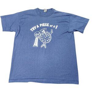 Vintage Luigi's Pizza "Try a Piece of #1" T-Shirt Size XL Single Stitch